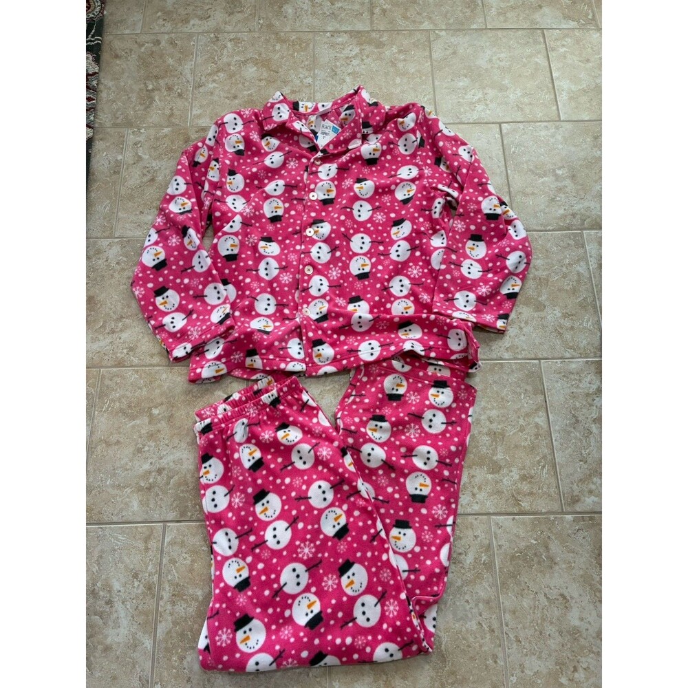 Children’s Place PJ Place -Unisex Adult Pink Fleece Pajama Set- Size Large  NWT